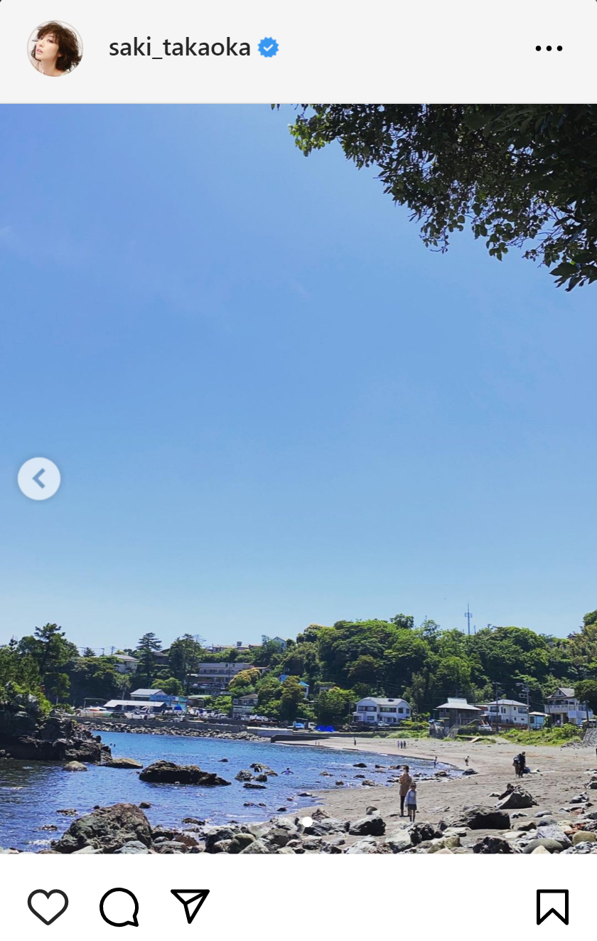 高岡早紀のインスタグラムから