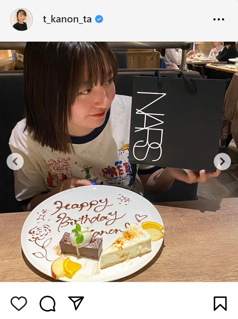 谷花音のインスタグラムから
