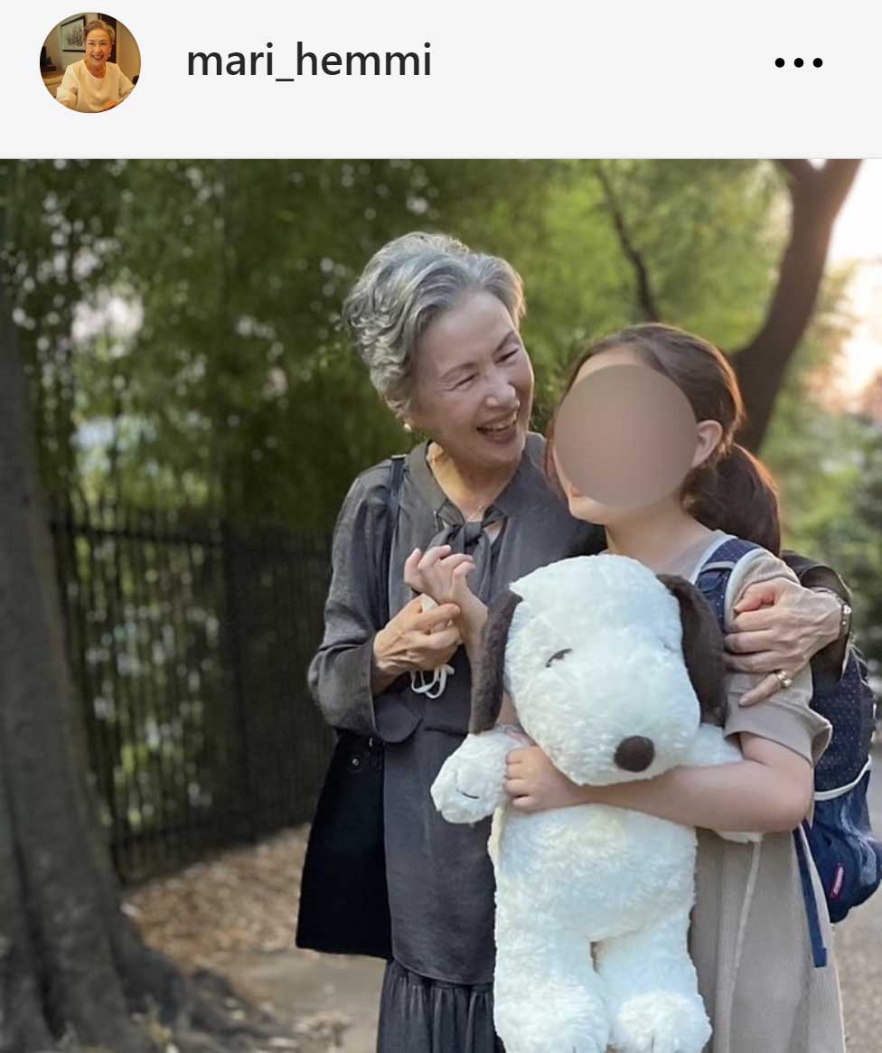 辺見マリのインスタグラムから