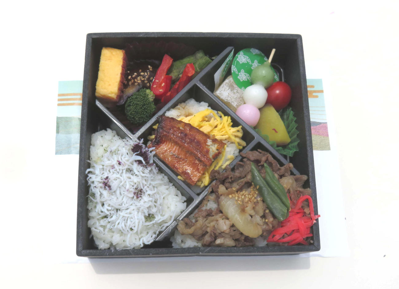 松本潤が子どもたちに差し入れたオリジナル弁当（撮影・横山慧）