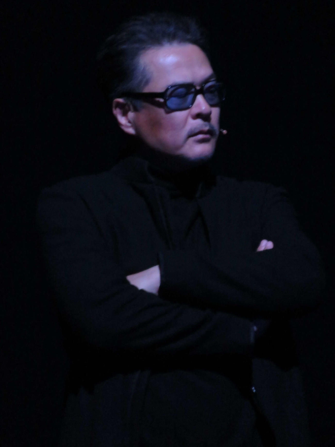 「舞台・エヴァンゲリオン　ビヨンド」公開ゲネプロで叶サネユキを演じる田中哲司（撮影・村上幸将）