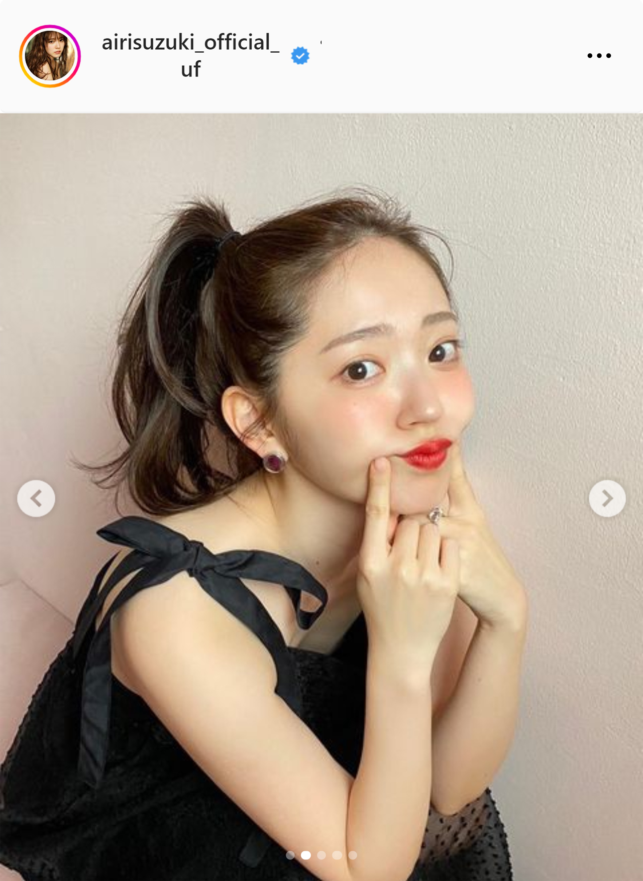 鈴木愛理のインスタグラムから