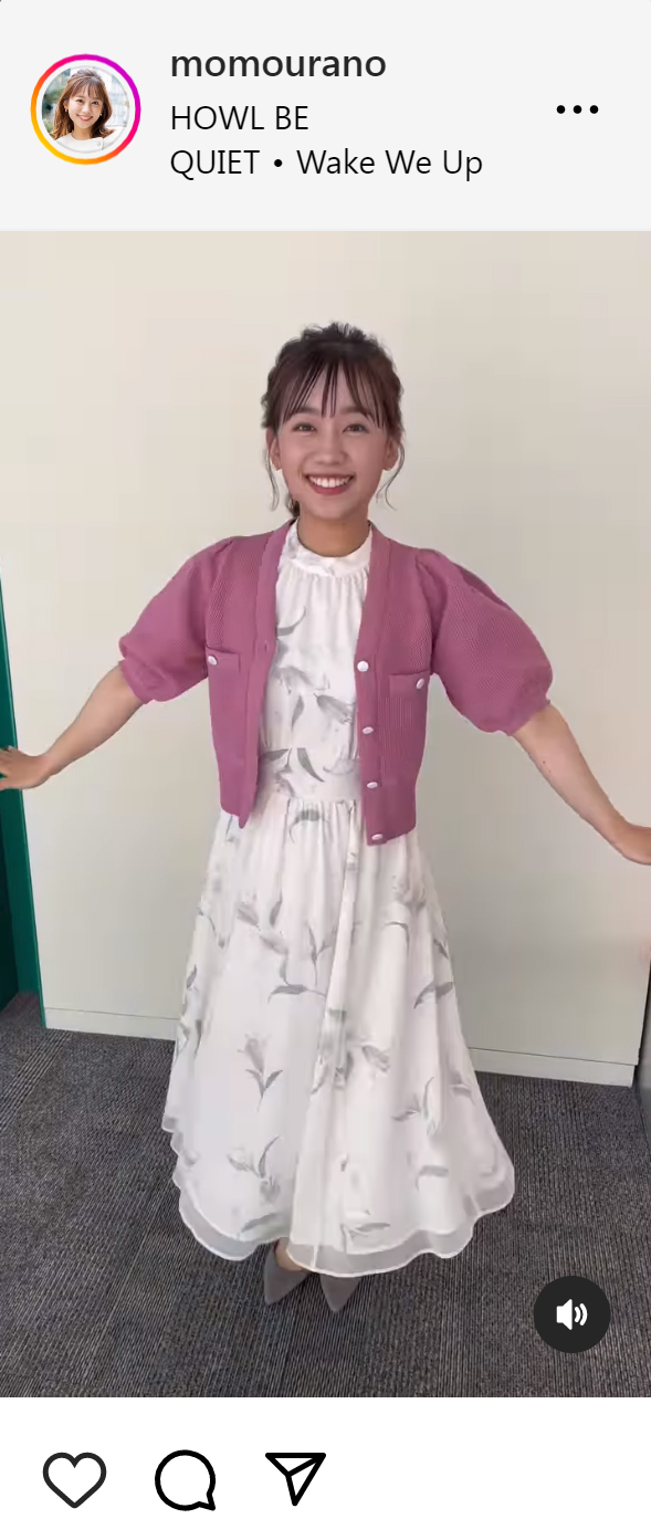 浦野モモアナのインスタグラムから