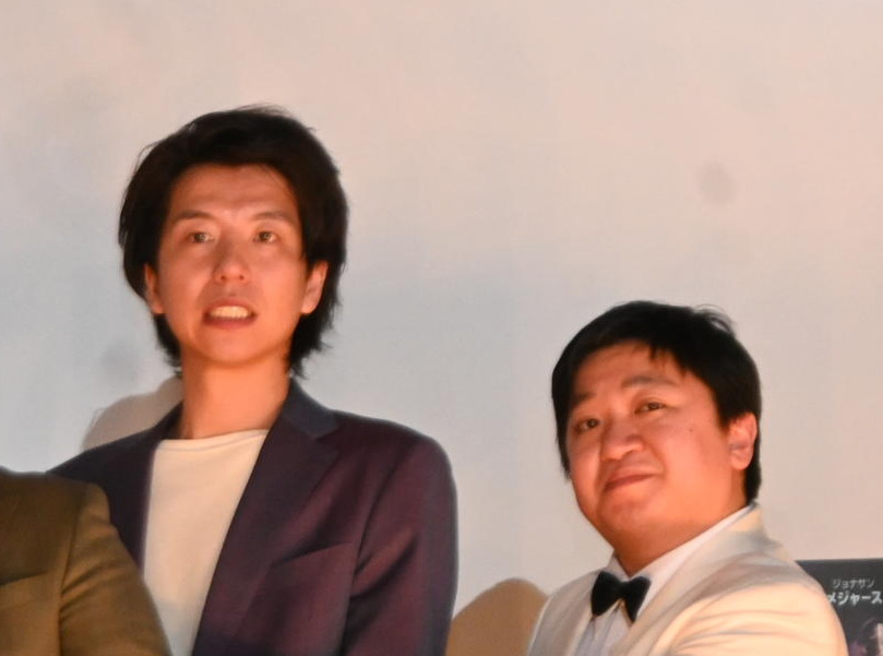 ニッポンの社長の辻（左）、ケツ（2023年2月撮影）
