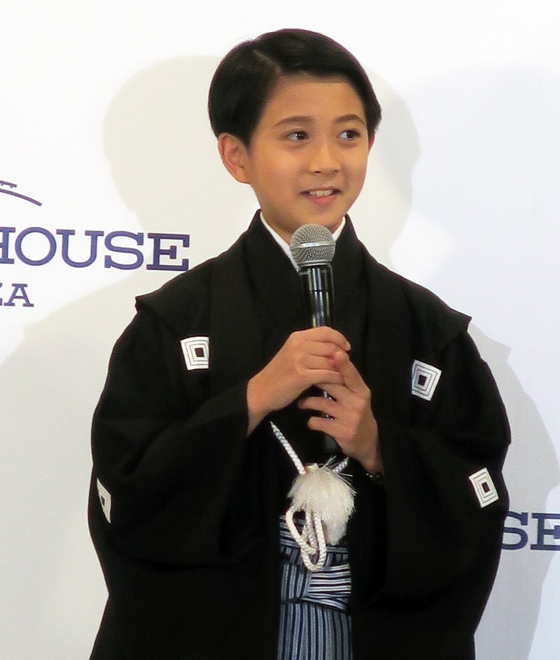「時と日本文化プロジェクト」発表会に登場し、歌舞伎への意気込みを語る市川新之助