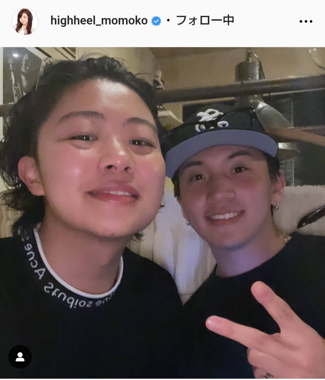 ハイヒール・モモコのインスタグラムから