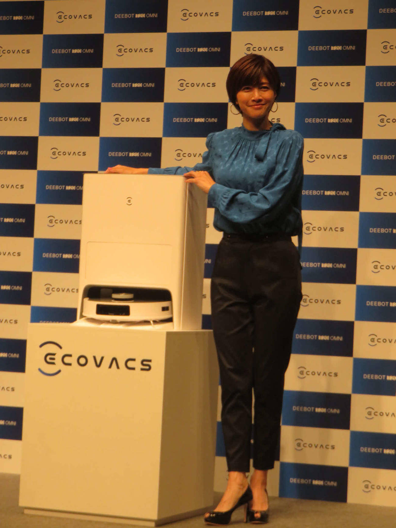 エコバックスジャパンのアンバサダーに就任した内田有紀