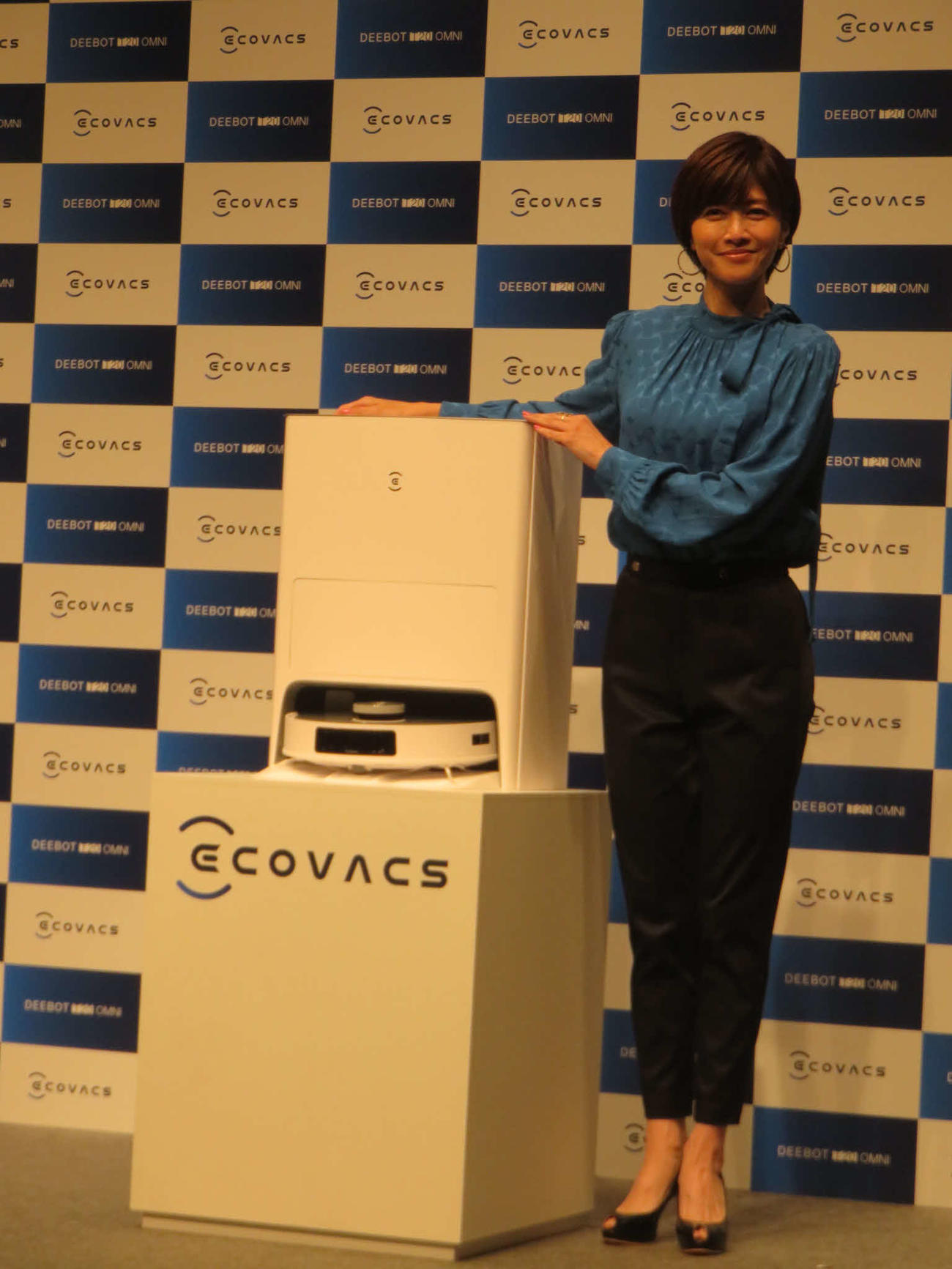 エコバックスジャパンのアンバサダーに就任した内田有紀