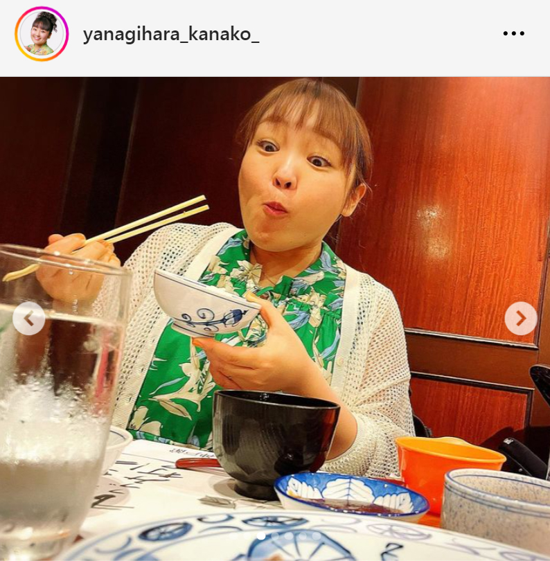 柳原可奈子のインスタグラムから