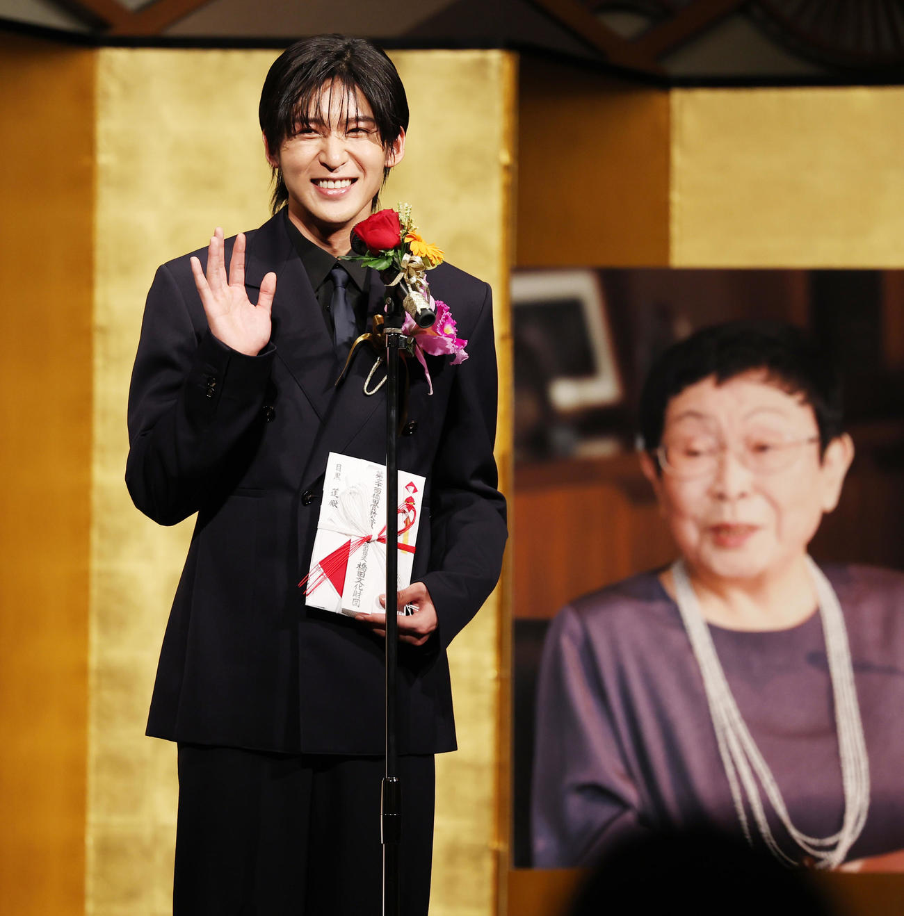 第31回橋田賞で新人賞を受賞した目黒蓮（撮影・野上伸悟）