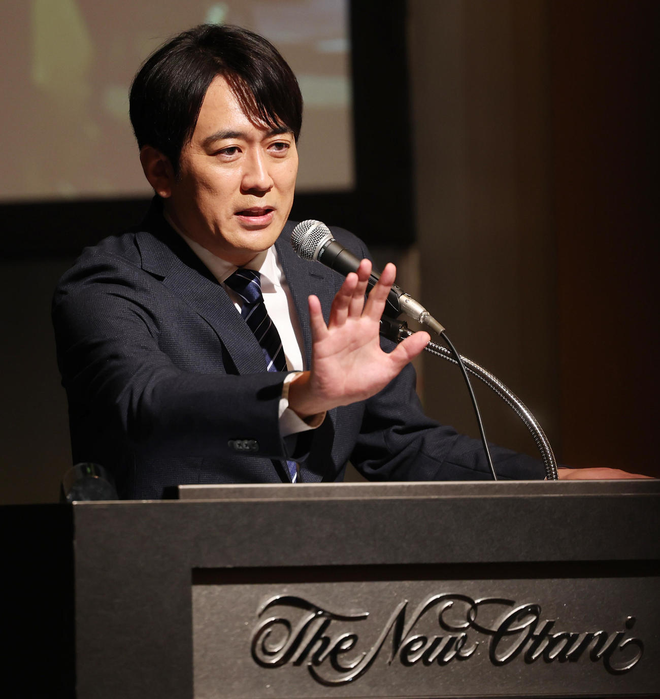 第31回橋田賞で司会を務めたTBS安住紳一郎アナウンサー（撮影・野上伸悟）