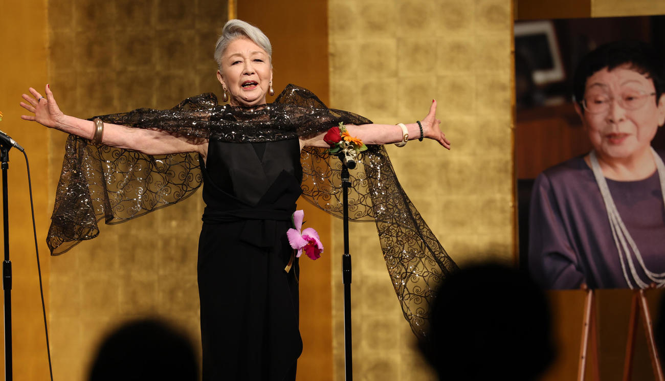 第31回橋田賞で特別賞を受賞した草笛光子（撮影・野上伸悟）