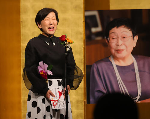 第31回橋田賞で新人脚本賞を受賞した長島清美氏(撮影・野上伸悟)