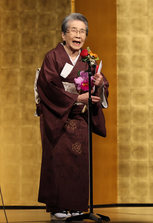 特別賞を受賞したいまむらいづみ(撮影・野上伸悟)