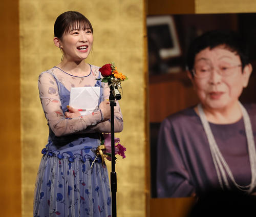 第31回橋田賞で新人賞を受賞した伊藤沙莉(撮影・野上伸悟)