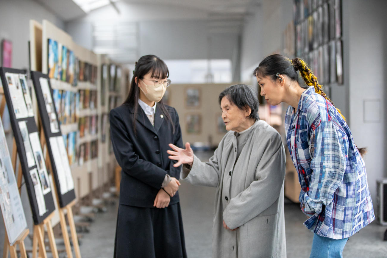 平和教育プロジェクト「Lasting Peace for Every Child」を本格開始するAI（C）KENGO MIYAMOTO