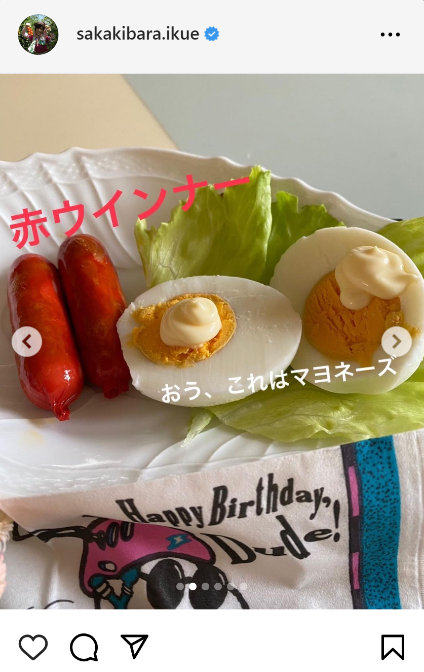 榊原郁恵のインスタグラムから