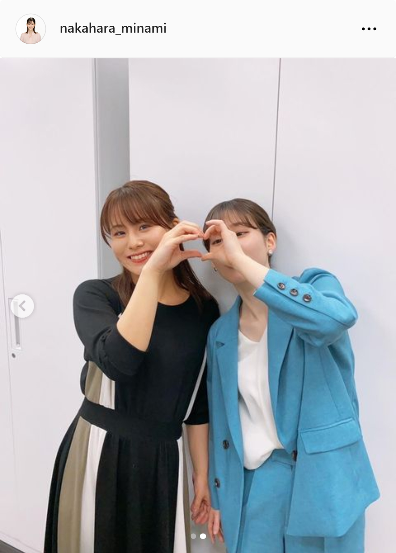 テレ東中原みなみアナのインスタグラムから