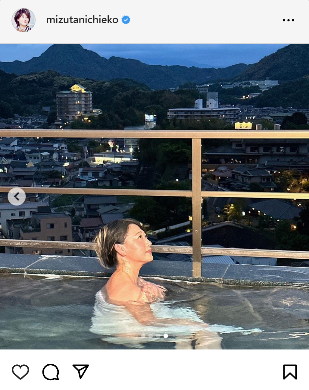 水谷千重子のインスタグラムから