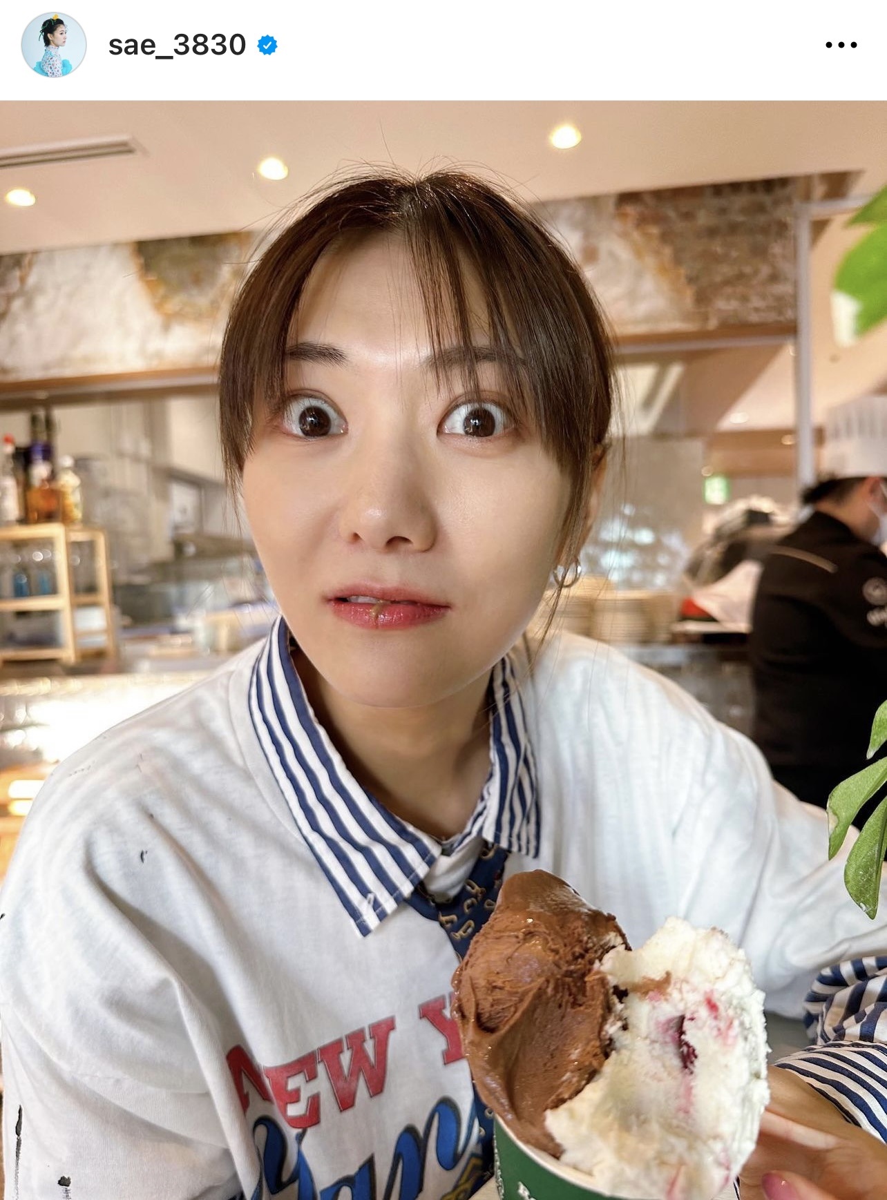 綺咲愛里が撮影した“わんぱく”な宮澤佐江（宮澤佐江のインスタグラムから）