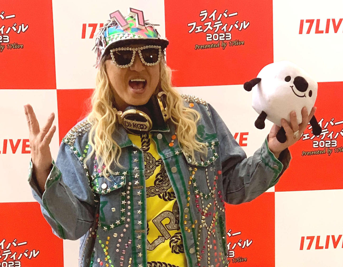 「ライバーフェスティバル　2023 presented by 17LIVE」に出演したTRFのDJ KOO（撮影・松尾幸之介）