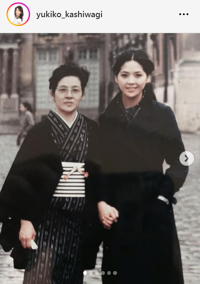 柏木由紀子のインスタグラムから