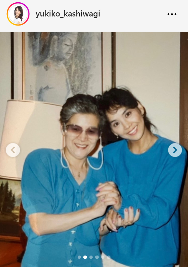 柏木由紀子のインスタグラムから