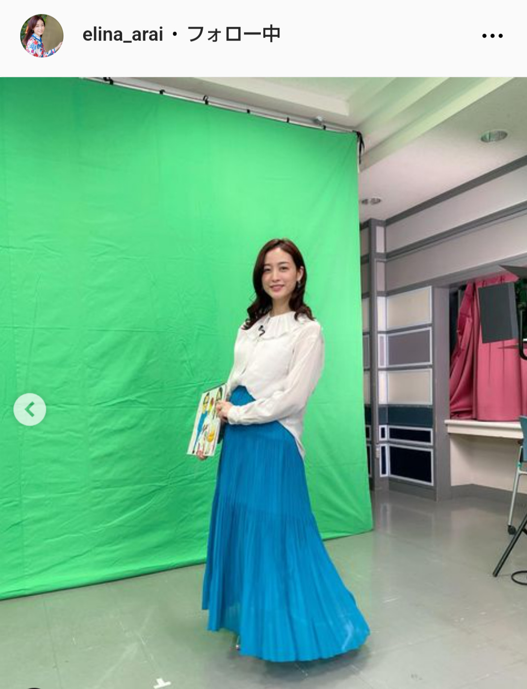 新井恵理那アナのインスタグラムから