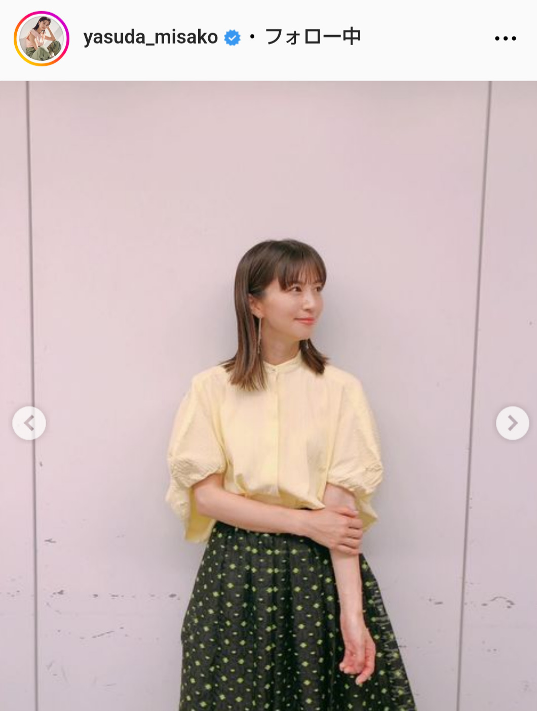 安田美沙子のインスタグラムから