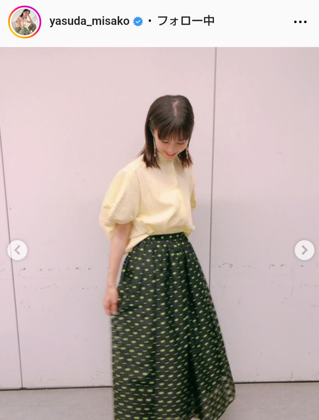 安田美沙子のインスタグラムから