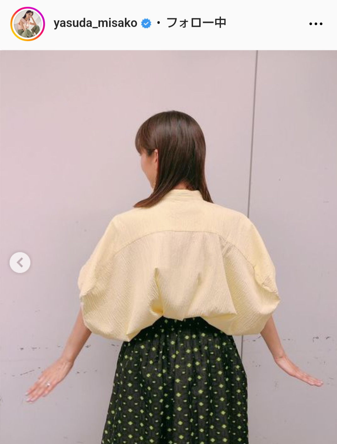 安田美沙子のインスタグラムから