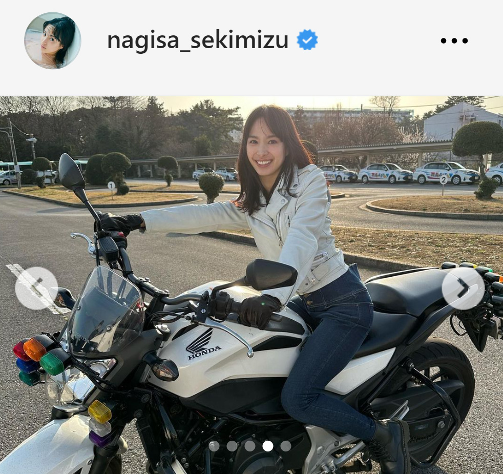 関水渚のドラマ「シガテラ」でのオフショット（関水渚のインスタグラムから）