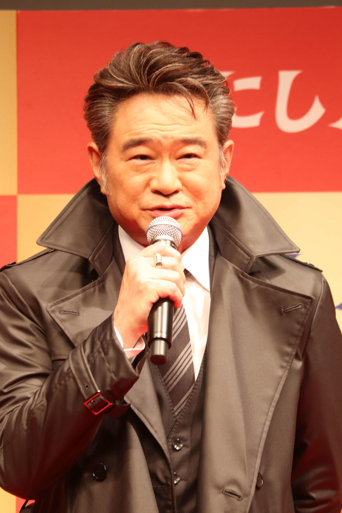 「にしたんクリニック」新CM発表会に登壇した船越英一郎（撮影・加藤理沙）