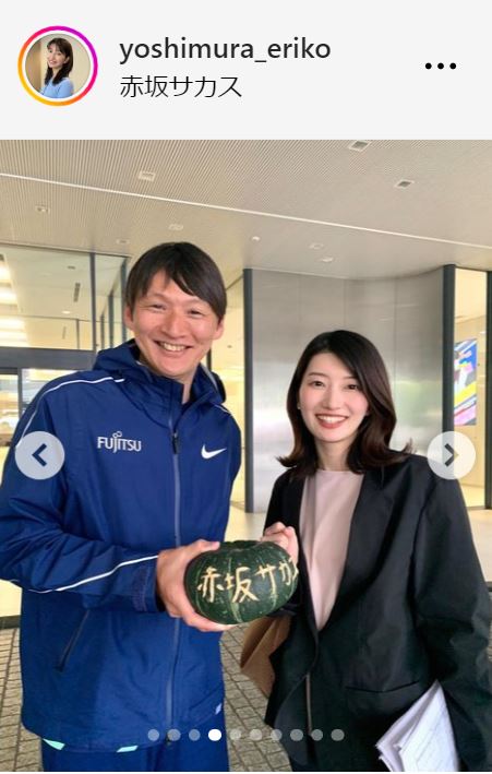 吉村恵里子アナのインスタグラムから