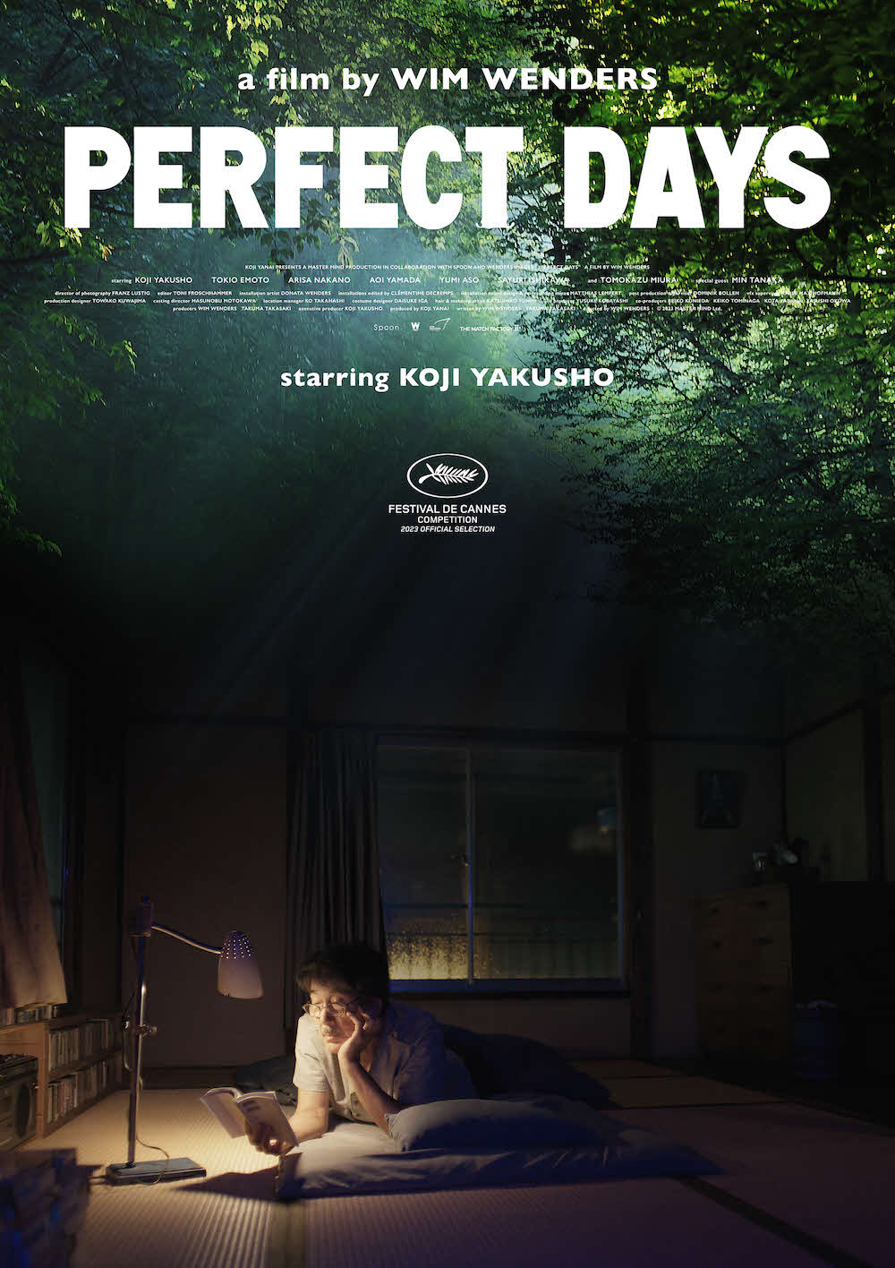 カンヌ映画祭コンペティション部門に出品された、役所広司の主演映画「Perfect Days」のティザーポスター(C)2023 MASTER MIND Ltd.