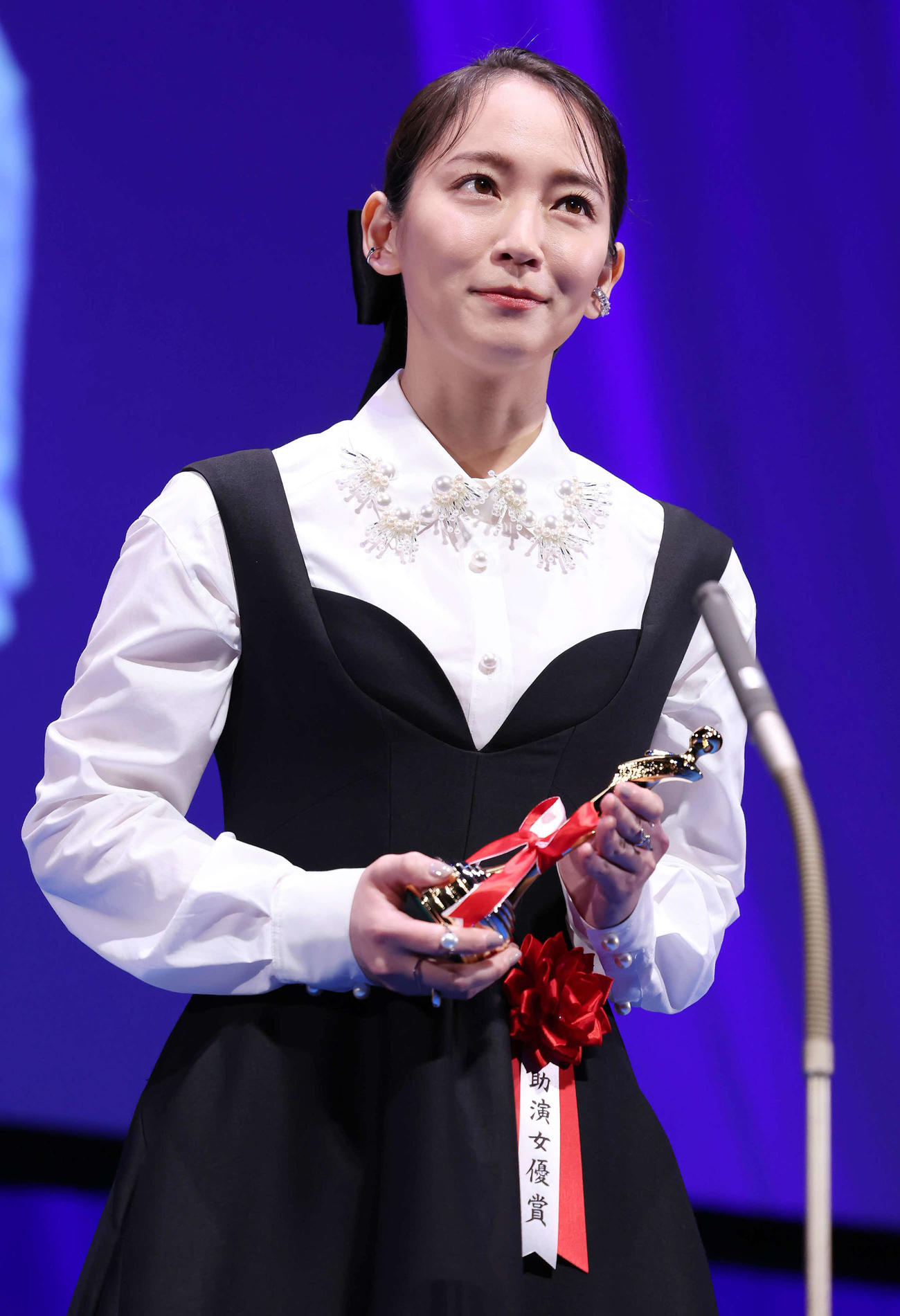助演女優賞を受賞した吉岡里帆（撮影・丹羽敏通）