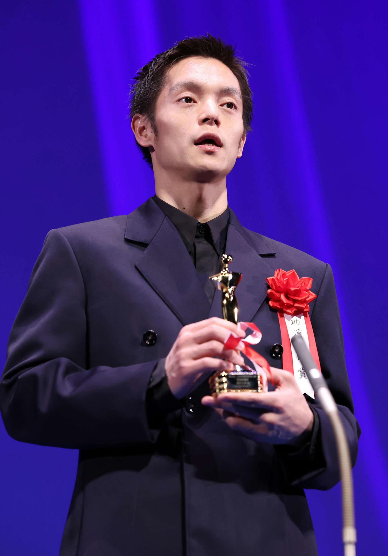助演男優賞を受賞した窪田正孝（撮影・丹羽敏通）