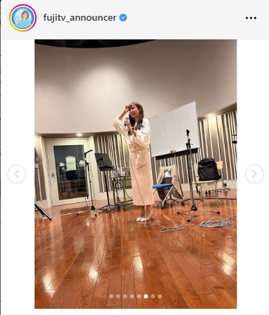 フジテレビアナウンサーの公式インスタグラムから