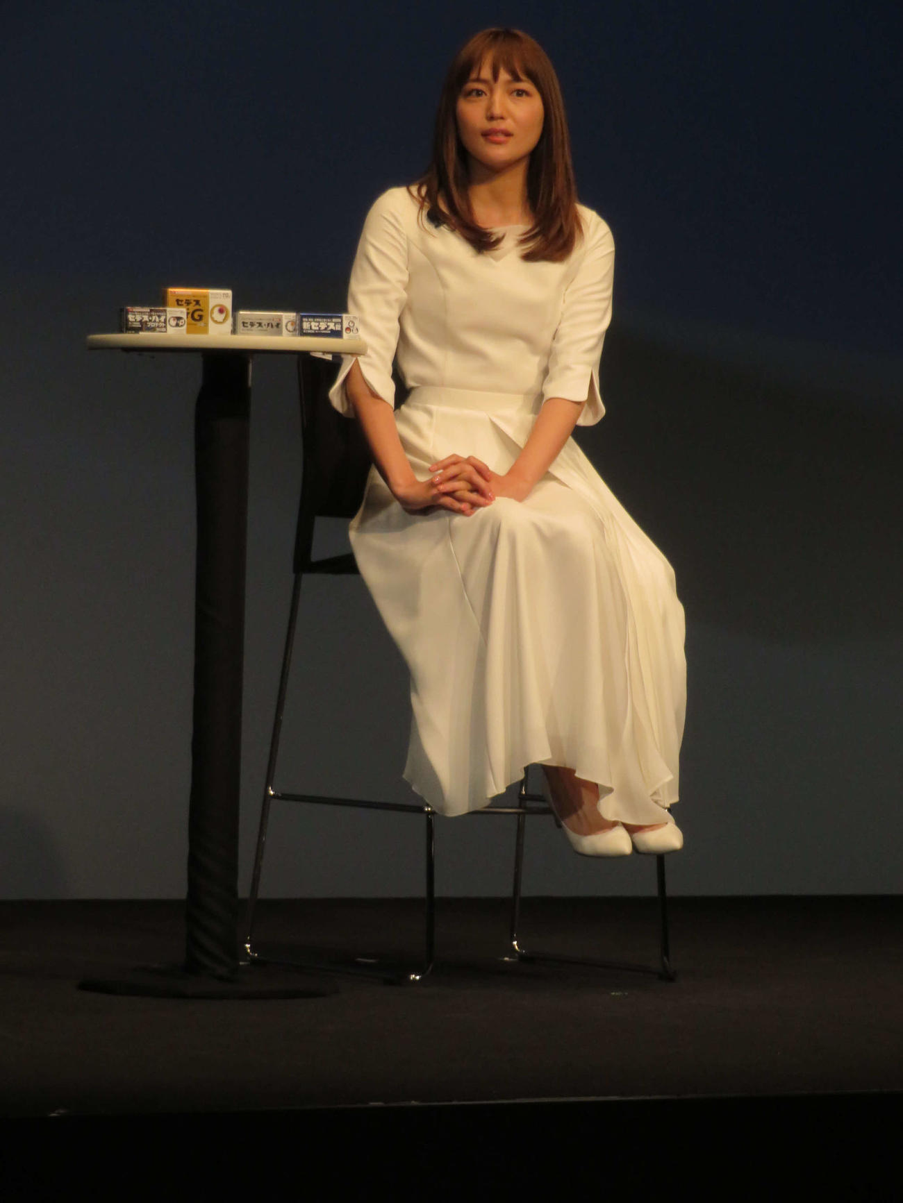 シオノギヘルスケア「セデス」新CM発表会に登壇した川口春奈（撮影・村上幸将）