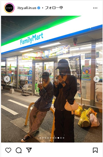 ITZYのインスタグラムから