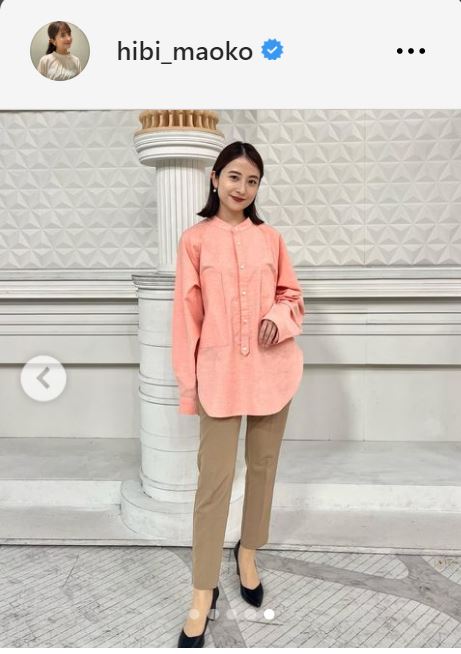 日比麻音子アナのインスタグラムから