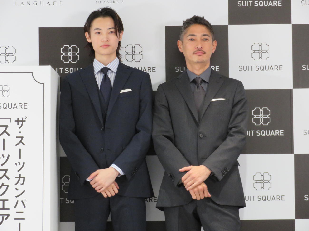 窪塚洋介と息子の愛流（左）