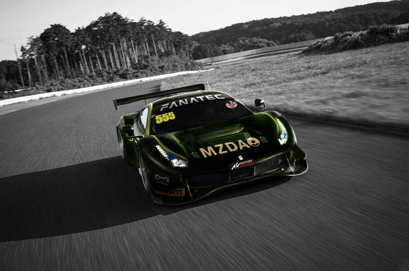 前澤友作氏が設立を発表したカーレースのチーム「MAEZAWA RACING」で使用する、同氏が所有する「フェラーリ　488 GT3 EVO」(C)MAEZAWA RACING