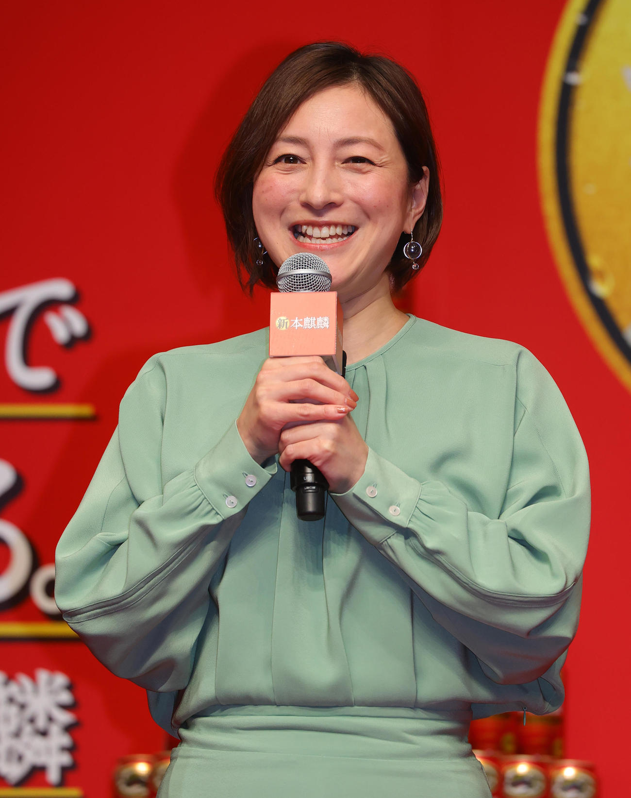 キリンビール「本麒麟」リニューアル発表会＆新CM発表会に参加した広末涼子（撮影・野上伸悟）
