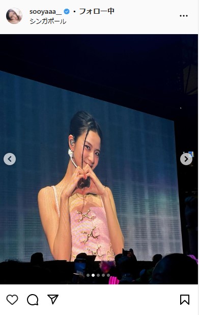 BLACKPINK　JISOOのインスタグラムから