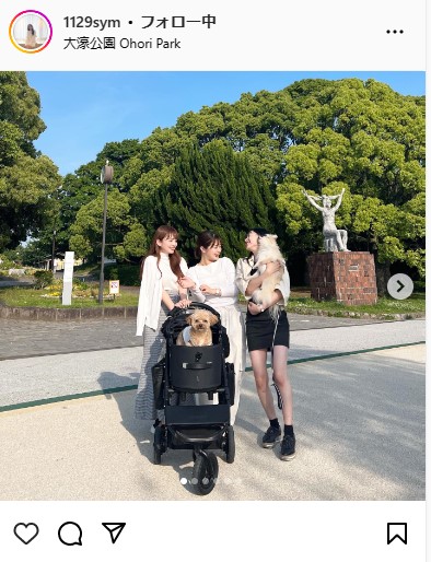 横山紗弓のインスタグラムから