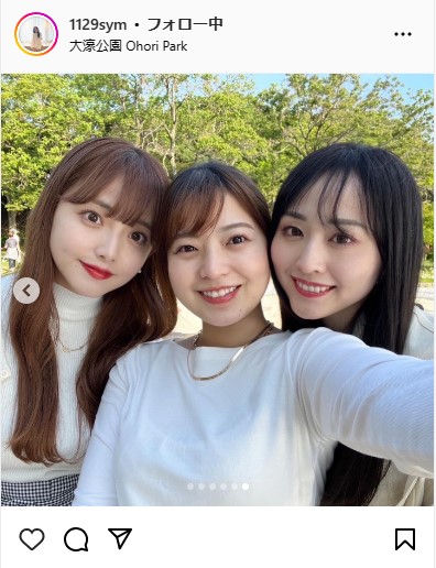横山紗弓のインスタグラムから