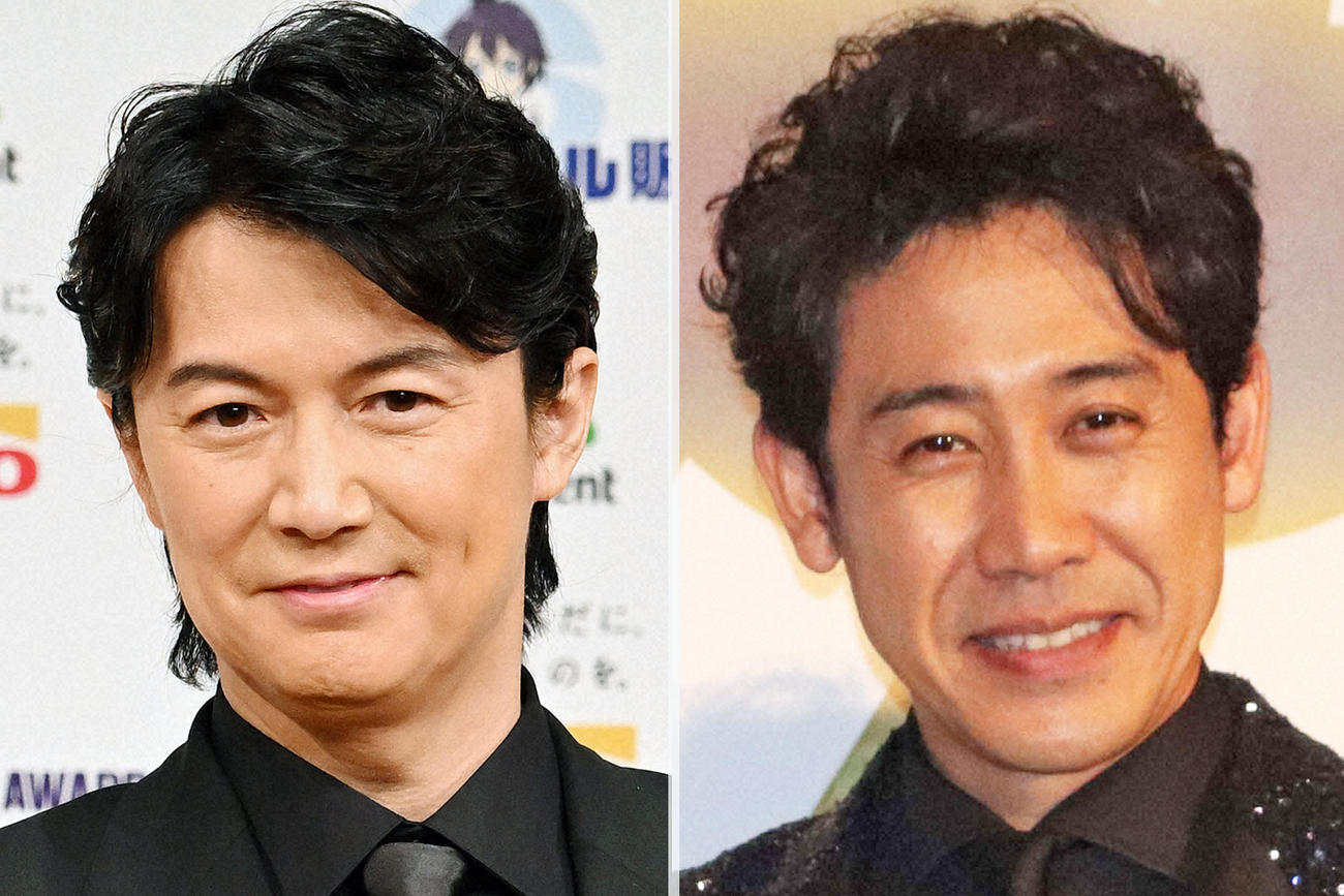 福山雅治（左）と大泉洋