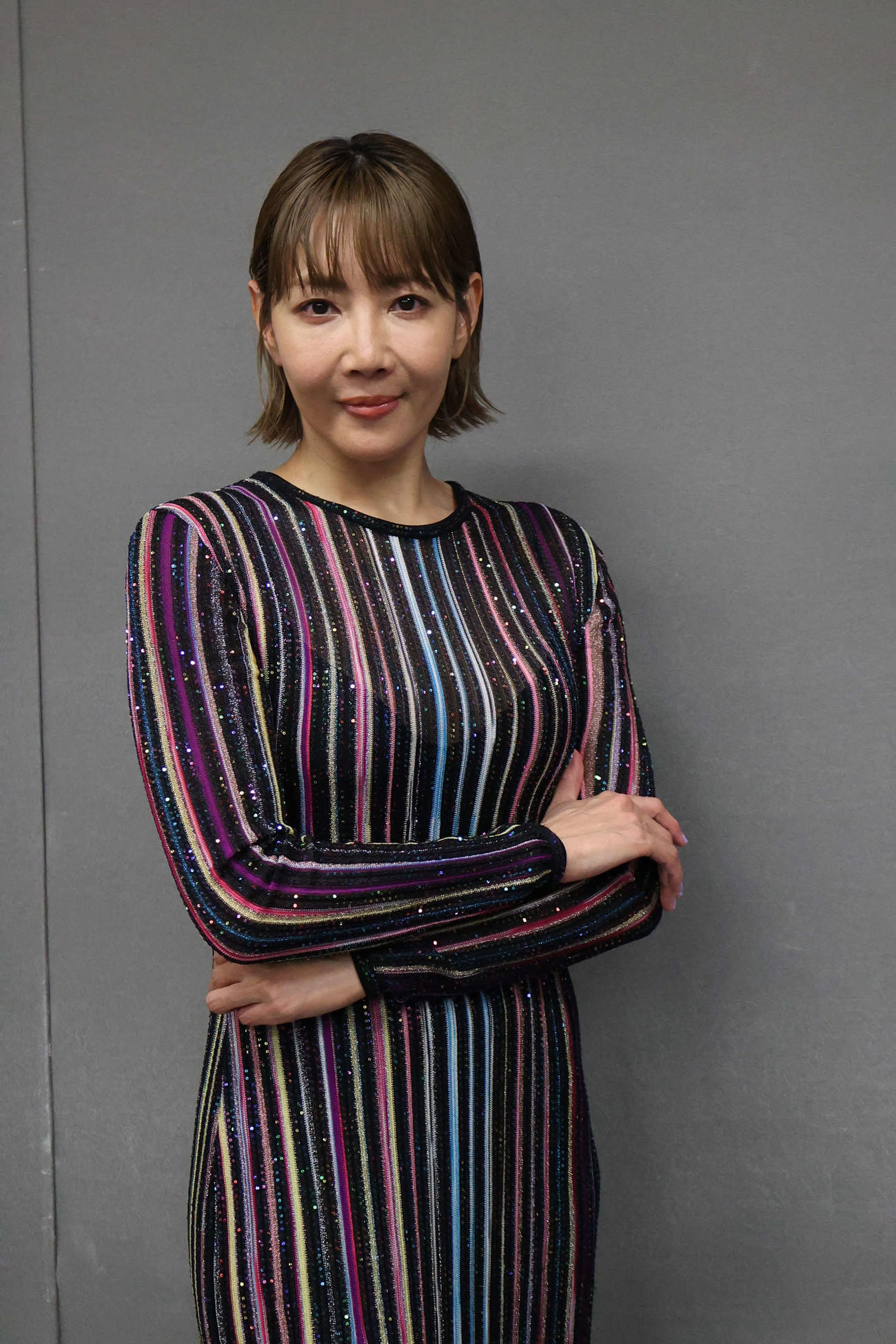 主演ミュージカルの取材会を開いた柚希礼音（撮影・村上久美子）
