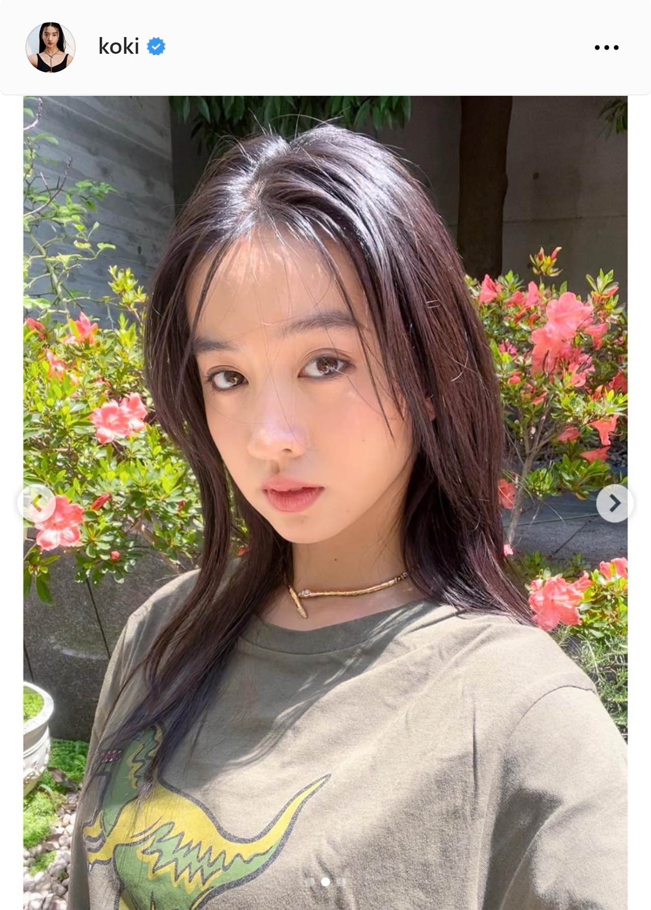 Koki，のインスタグラムから